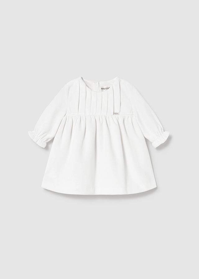 MAYORAL IVORY VELVET DRESS  MAY2819