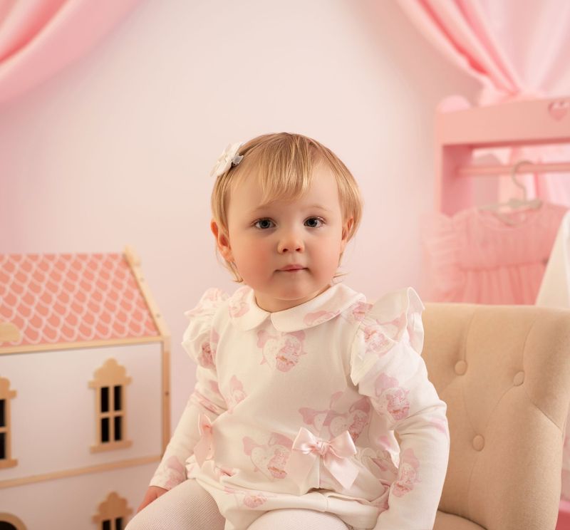 LITTLE A JOURNEY CUPCAKE PRINT ROMPER LA5310