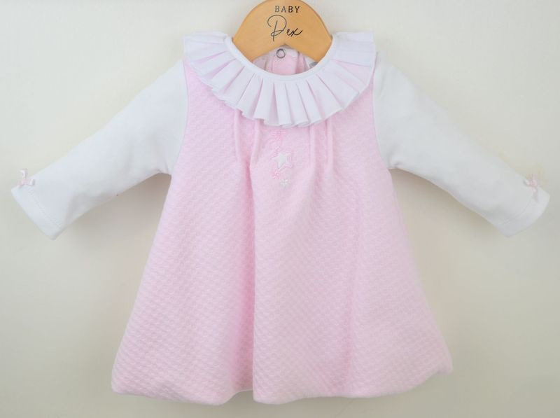 PEX 'TWINKLE PINK AND WHITE 'PINAFORE' DRESS PEXB0684