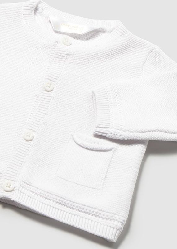 MAYORAL WHITE COTTON BOYS CARDIGAN MAY1303
