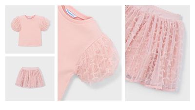 MAYORAL 'BLOSSOM' SKIRT SET MAY3001/3901