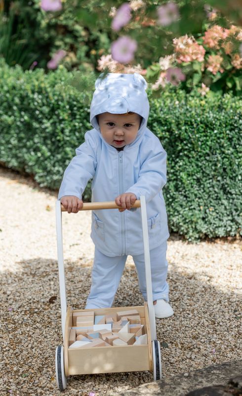 EMILE ET ROSE 'LUKE' PALE BLUE JACKET WITH HODD ER9337