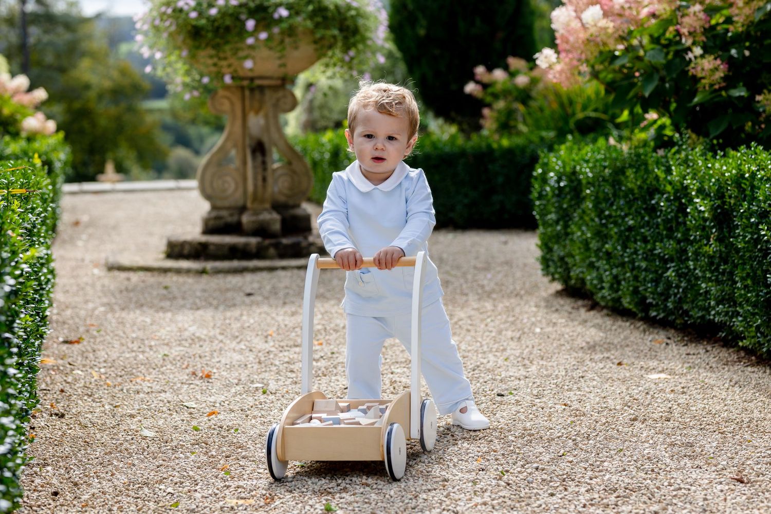 EMILE ET ROSE 'LENNON' PALE BLUE TROUSER SET ER6518