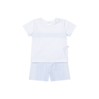 DEOLINDA 'CARTER' PALE BLUE & WHITE SHORT SET DEO6726 DEOLINDA 'CARTER' PALE BLUE & WHITE SHORT SET DEO6726
