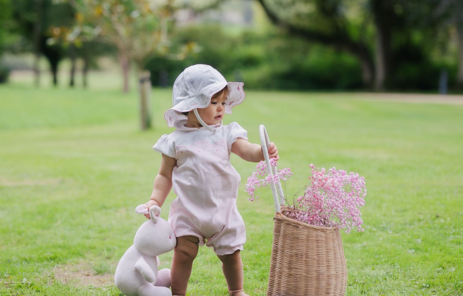 EMILE ET ROSE ''JADE' WHITE SUN HAT ER44789W