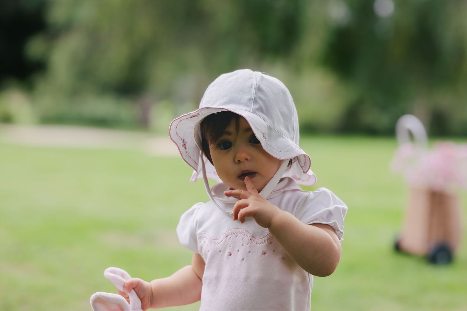 EMILE ET ROSE ''JADE' PINK SUN HAT 44789P