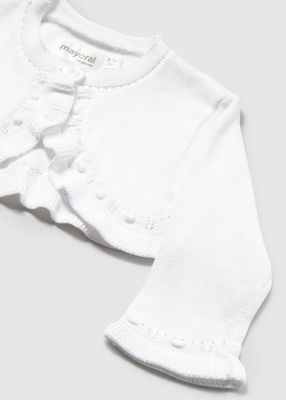 MAYORAL WHITE BOLERO CARDIGAN MAY318