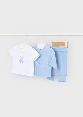 MAYORAL BOXED PALE BLUE THREE PIECE SET MAY1894B