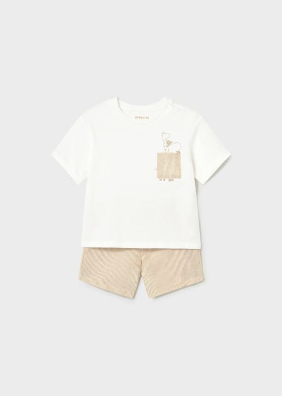 MAYORAL BEIGE SHORT SET MAY1228