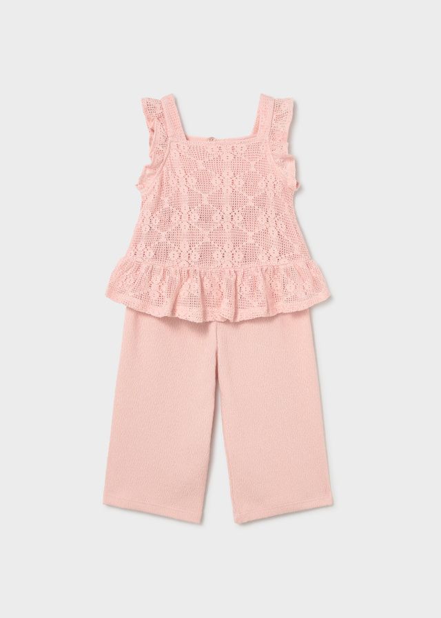 MAYORAL BLOSSOM PINK SOFT TROUSER SET MAY1515