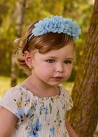 MAYORAL PALE BLUE PETALS HEADBAND MAY10154