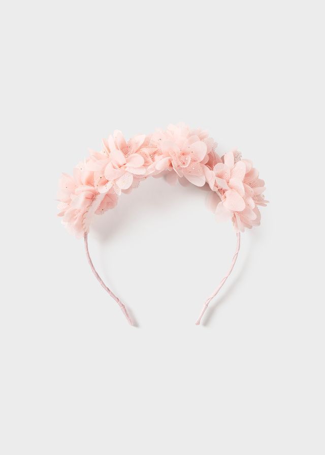 MAYORAL BLOSSOM  PINK PETALS HEADBAND MAY10154P