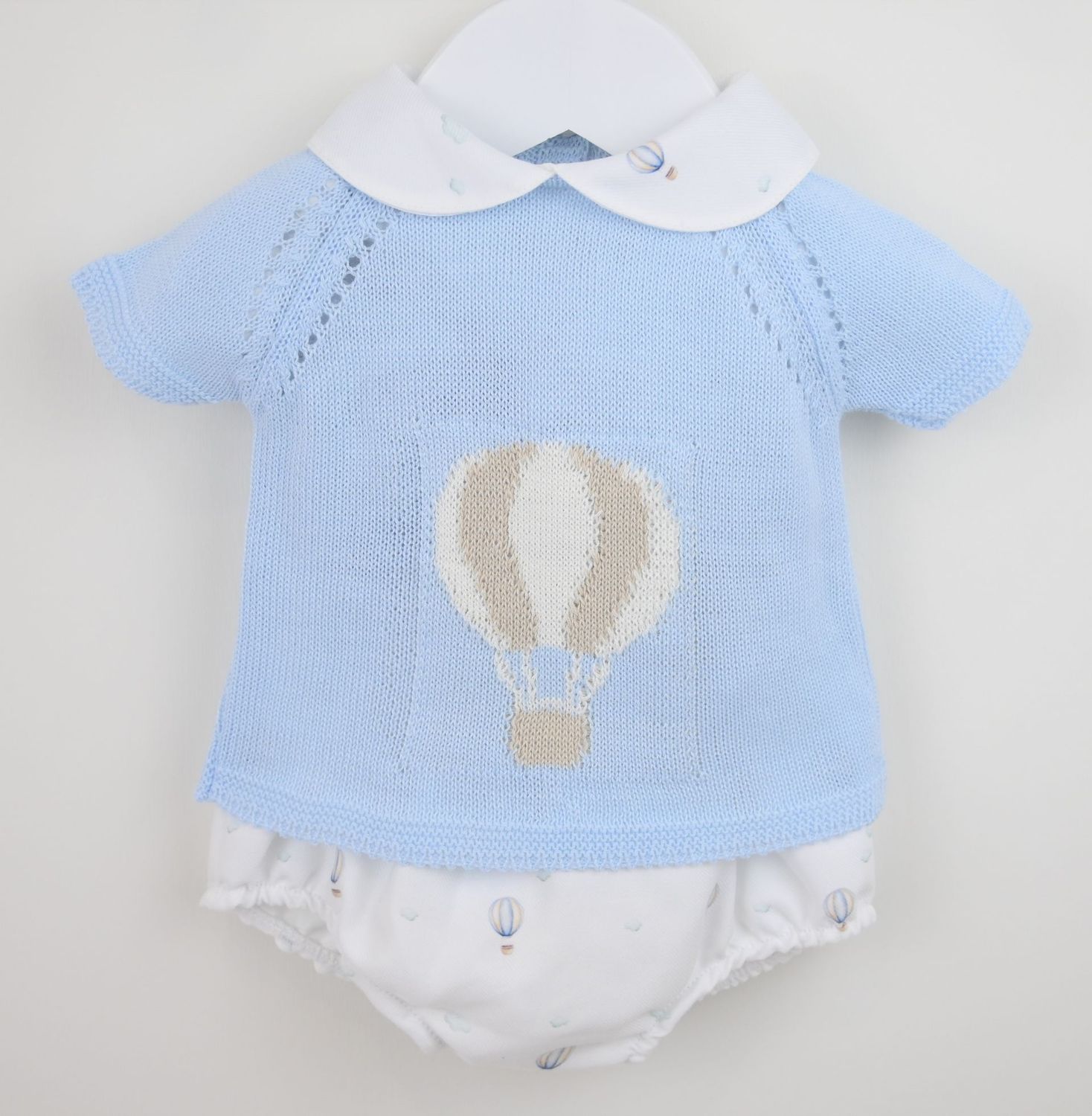 PEX 'AIR BALLOON'' PALE BLUE SHORT ROMPER SET PEX0925