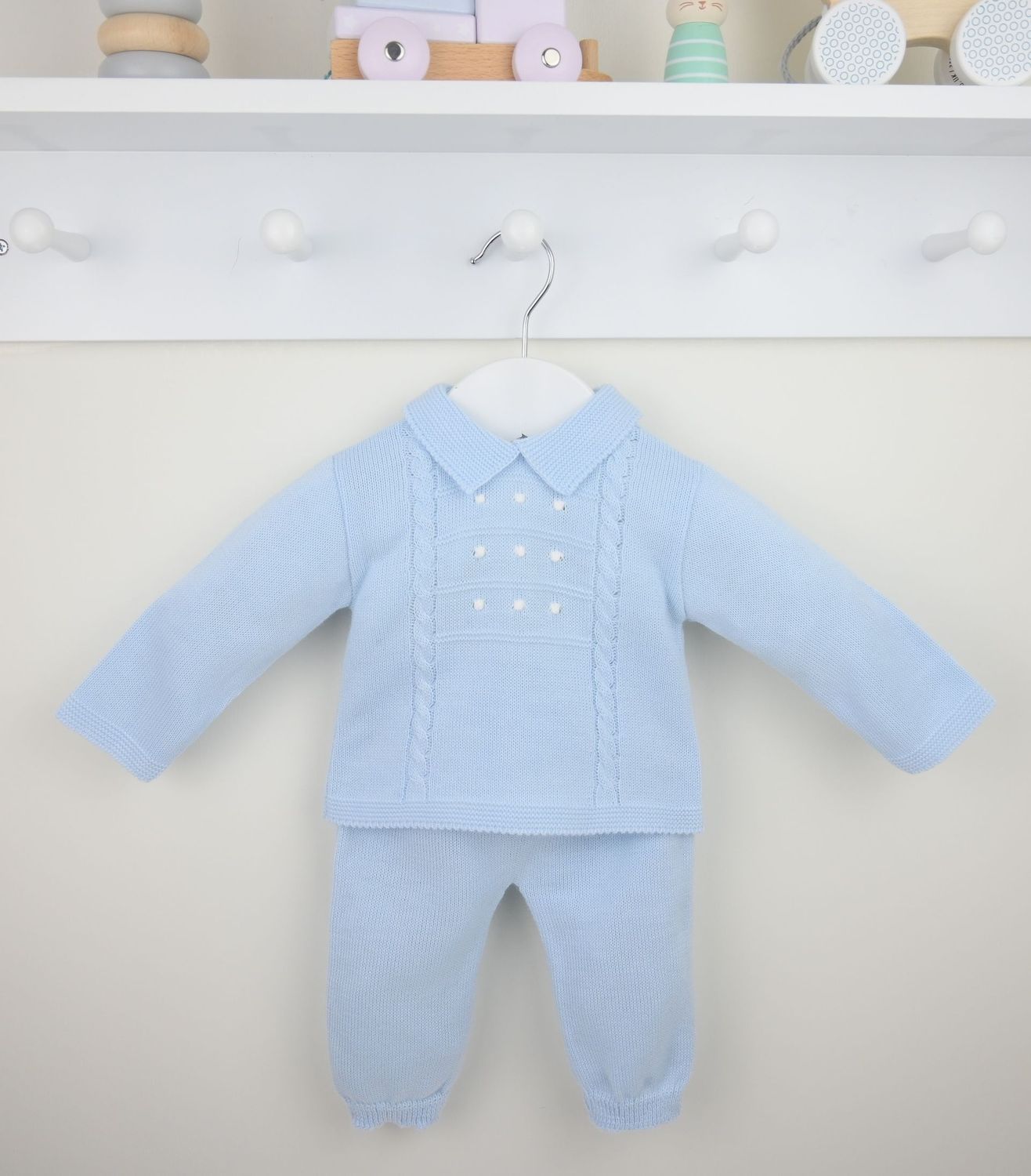 PEX 'THOMAS' BLUE FINE TROUSER SET PEX945