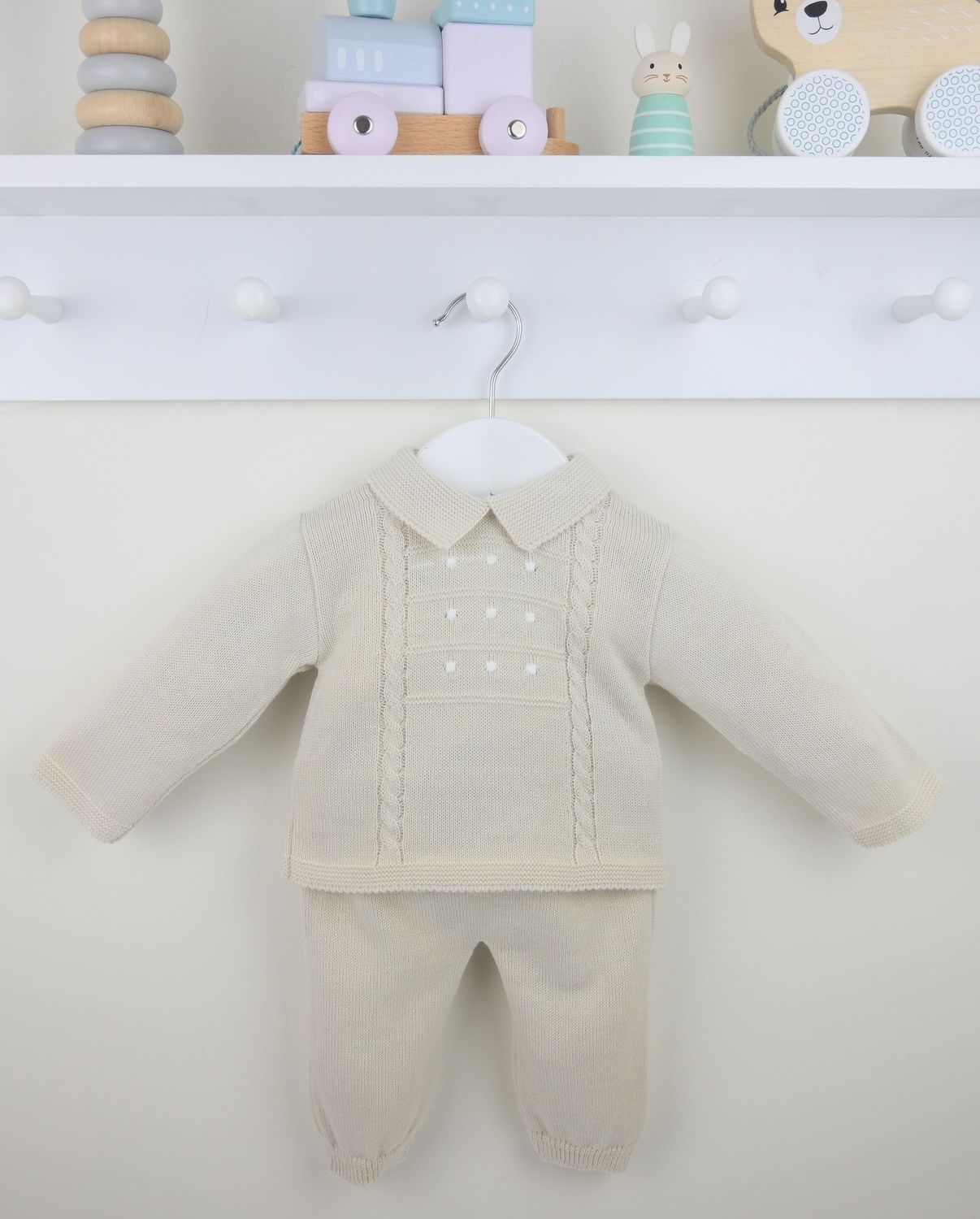 PEX 'THOMAS' BEIGE FINE TROUSER SET PEX945B