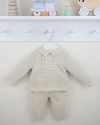 PEX 'THOMAS' BEIGE FINE TROUSER SET PEX945B