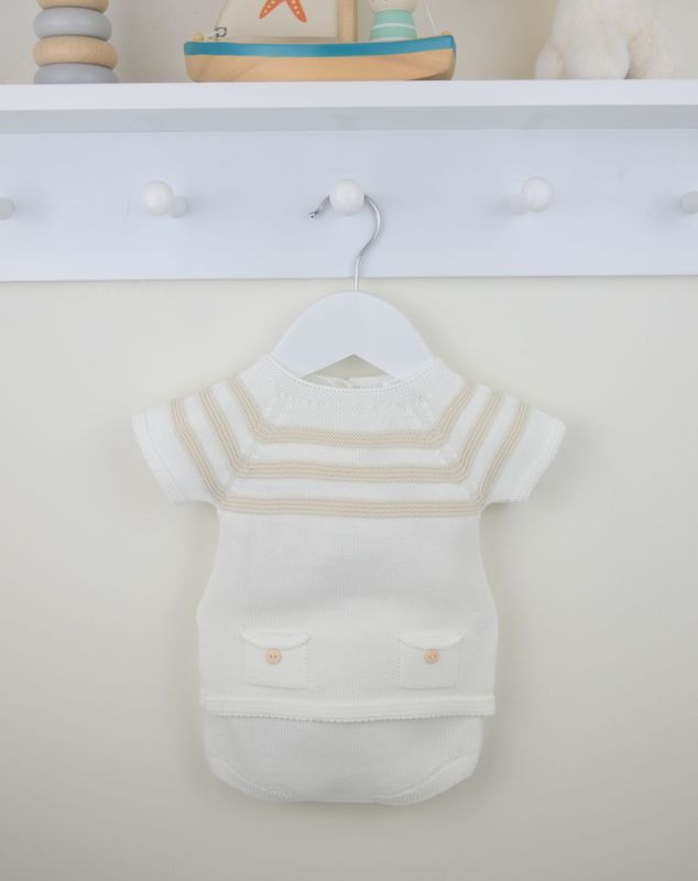 PEX 'JULIUS' WHITE AND BEIGE TWO PIECE PANT SET PEX0951 **COMING SOON**  PRE-ORDER NOW