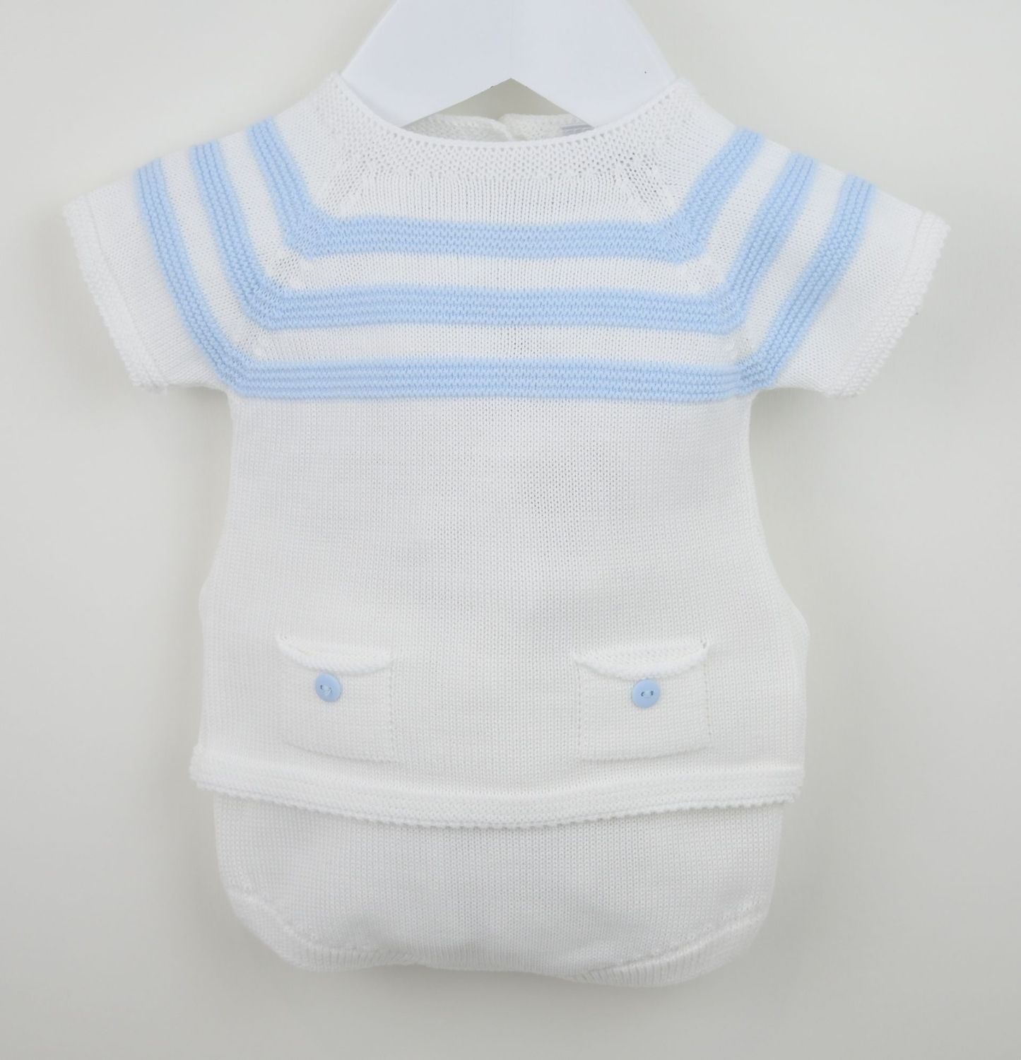 PEX 'JULIUS' WHITE AND PALE BLUE TWO PIECE PANT SET PEX0951PB **COMING SOON**  PRE-ORDER NOW