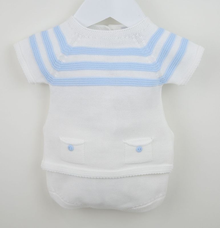 PEX 'JULIUS' WHITE AND PALE BLUE TWO PIECE PANT SET PEX0951PB **COMING SOON**  PRE-ORDER NOW