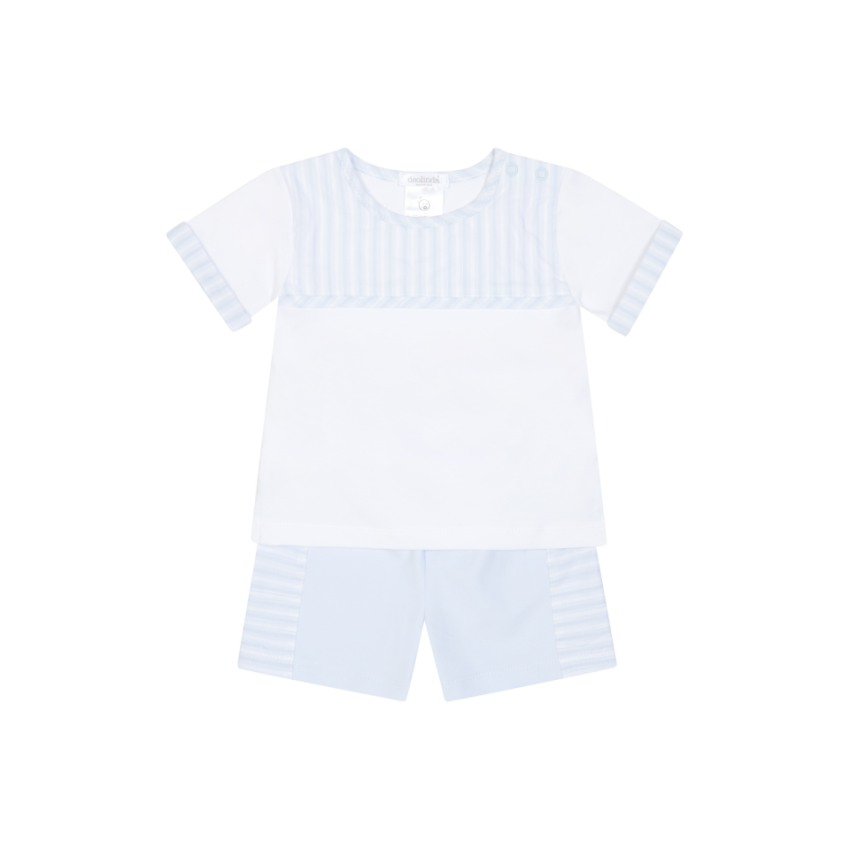 DEOLINDA 'CALIFORNIA' PALE BLUE SHORT SET DEO6612