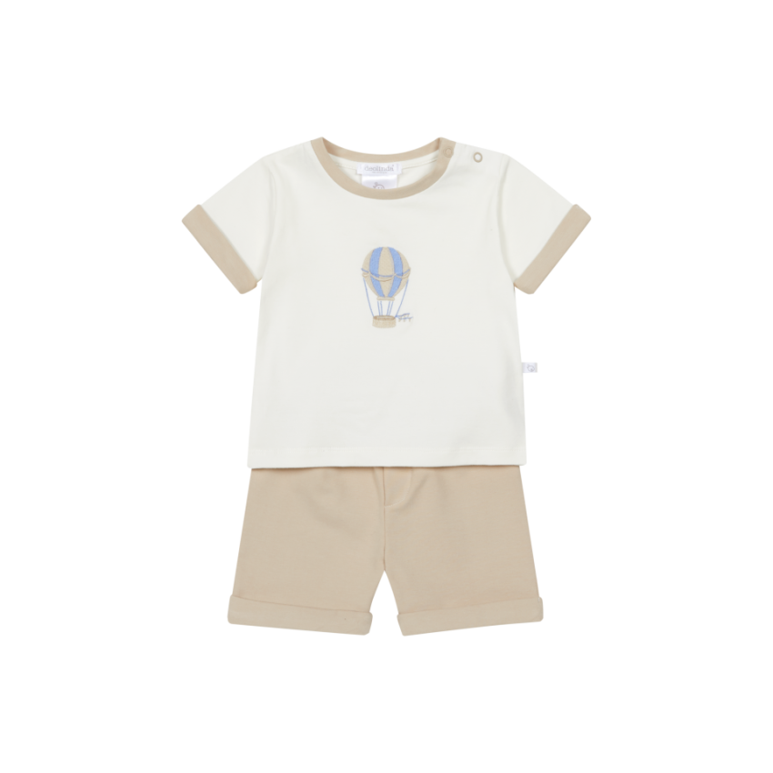 DEOLINDA 'JUNO' BEIGE AIR BALLON SHORT SET DEO6706 **COMING SOON** PRE-ORDER NOW
