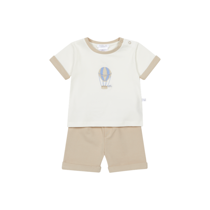 DEOLINDA 'JUNO' BEIGE AIR BALLON SHORT SET DEO6706 **COMING SOON** PRE-ORDER NOW