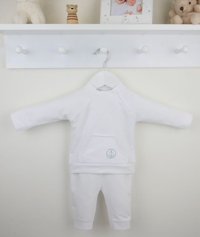 PEX 'SAILOR' WHITE TWO PIECE TROUSER SET PEX0829W