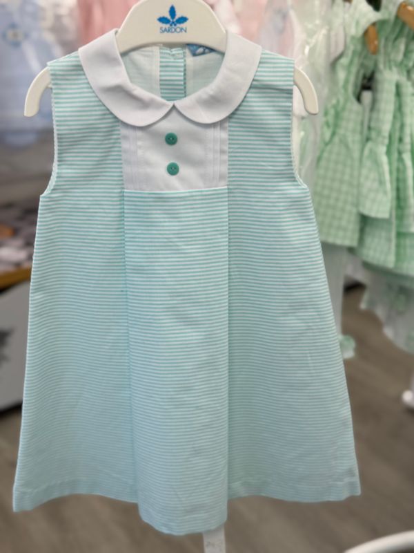 SARDON MINT STRIPE A-LINE DRESS SAR26AB83