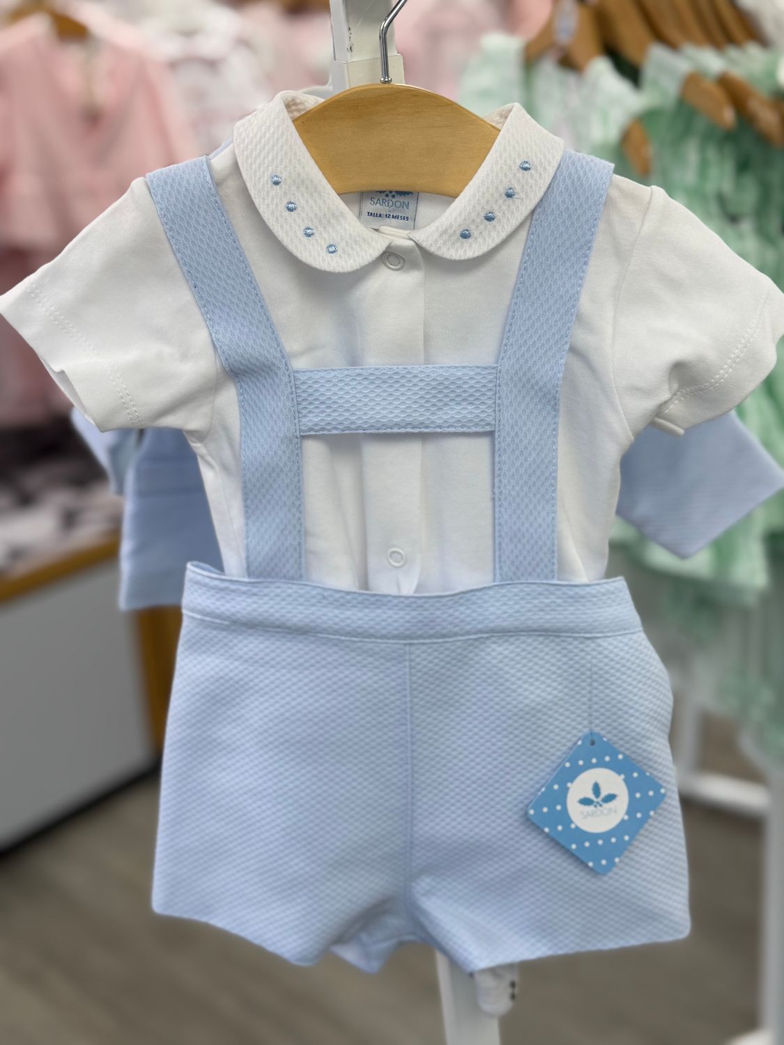 SARDON PALE BLUE TRADITIONAL SHORT SET SAR26AB61
