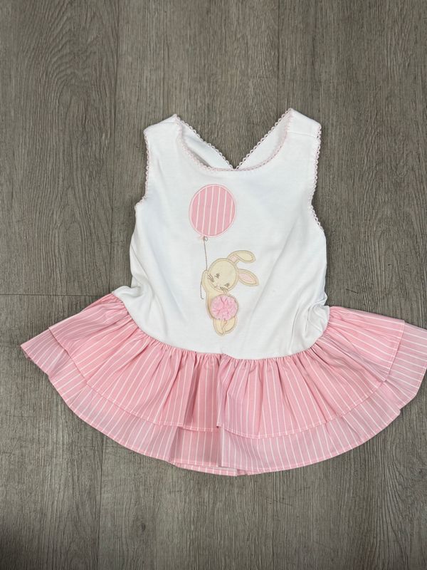 SARDON PINK BUNNY & BALLOON SUN DRESS SAR26CB540