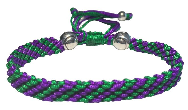 Silver Tennis Rope in Wimbledon Colours