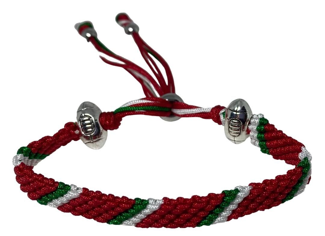 Wales with Rugby Balls and  Slider Clasp