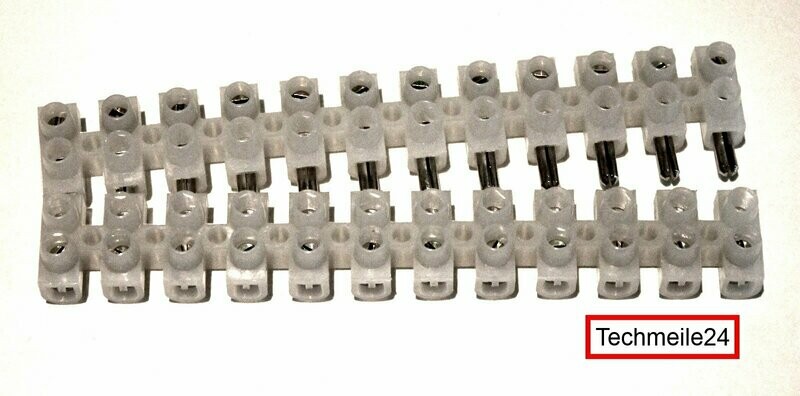 Lüsterklemme steckbar 1,5 - 2,5mm² 12-pol reihenklemme terminal connector Lüsterklemme steckbar 1,5 - 2,5mm² 12-pol reihenklemme terminal connector