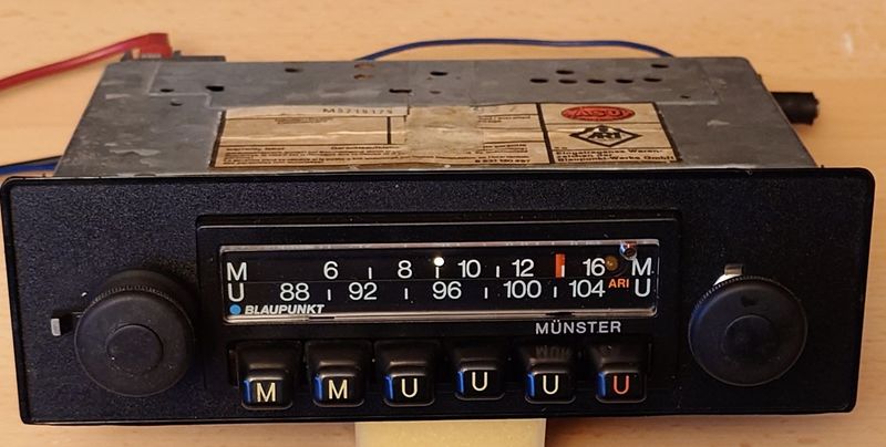 Blaupunkt Münster Auto-Radio Oltimer Vintage Arimat 7637623118 Blaupunkt Münster Auto-Radio Oltimer Vintage Arimat 7637623118