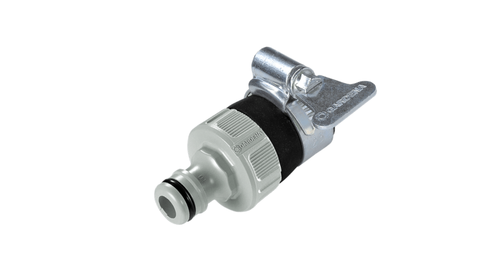 Gardena 2908-20 Hahn-Adapter für Wasserhähne ohne Gewinde Wasserdieb (1/2 Zoll) Steckkupplung Classic-System 15mm