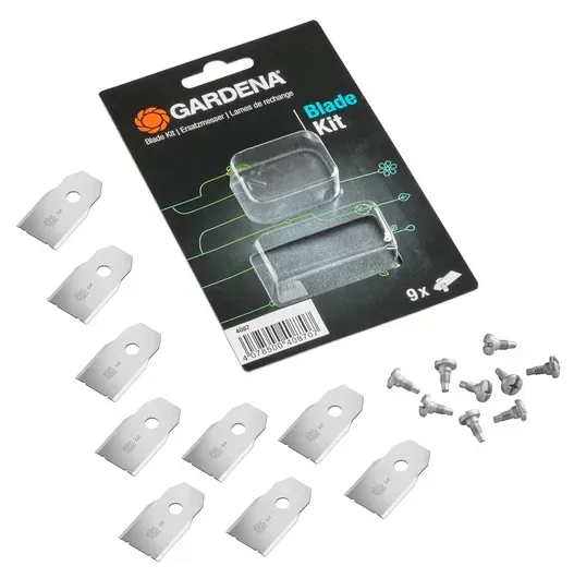Gardena 4087-20 Ersatz-Messer 9er-Set Sileno alle Modelle Blade Kit Gardena 4087-20 Ersatz-Messer 9er-Set Sileno alle Modelle Blade Kit