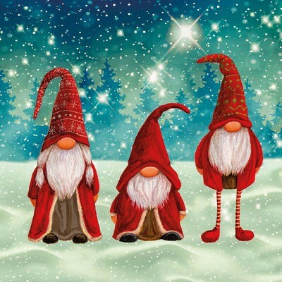 Three Gnome Santas