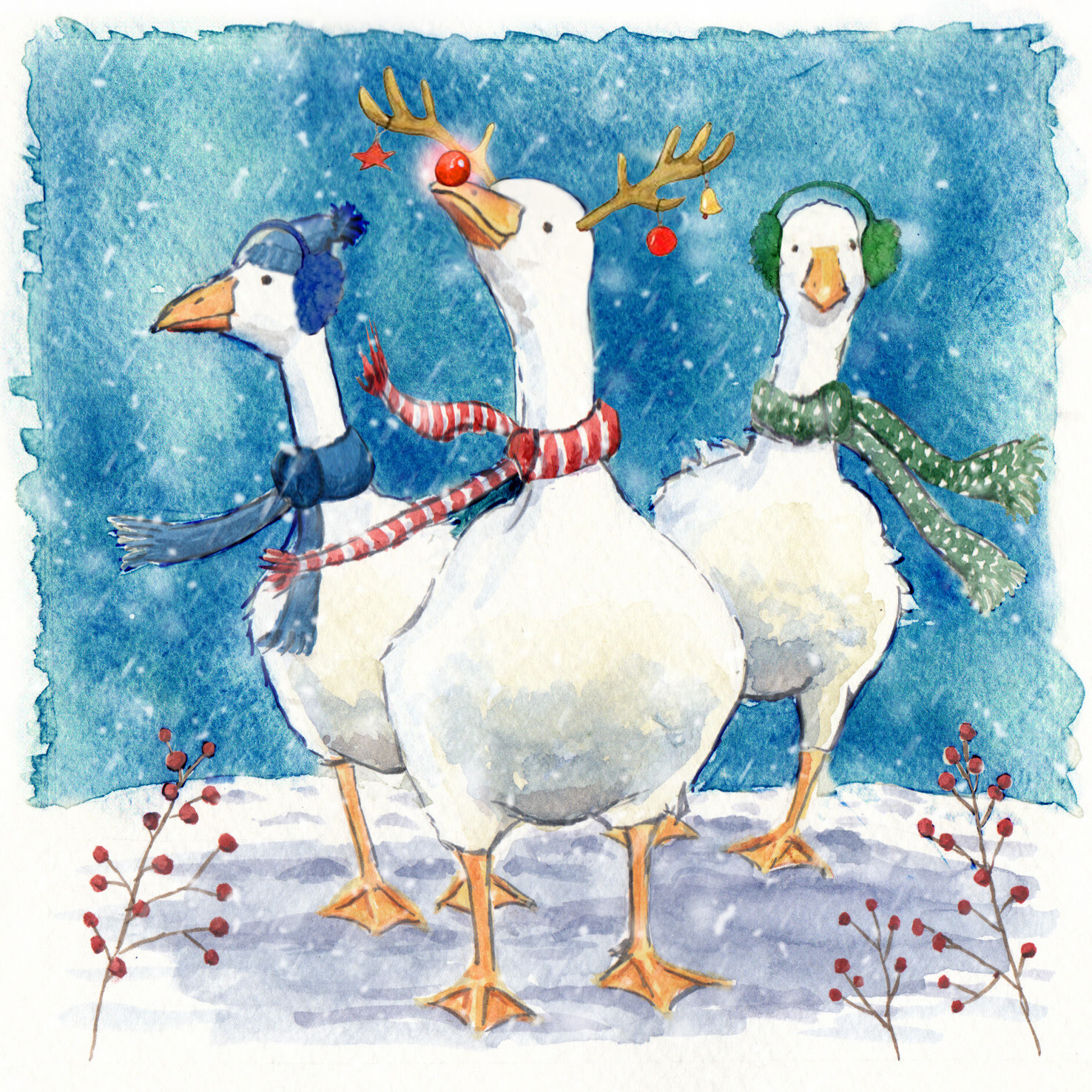 Festive Geese