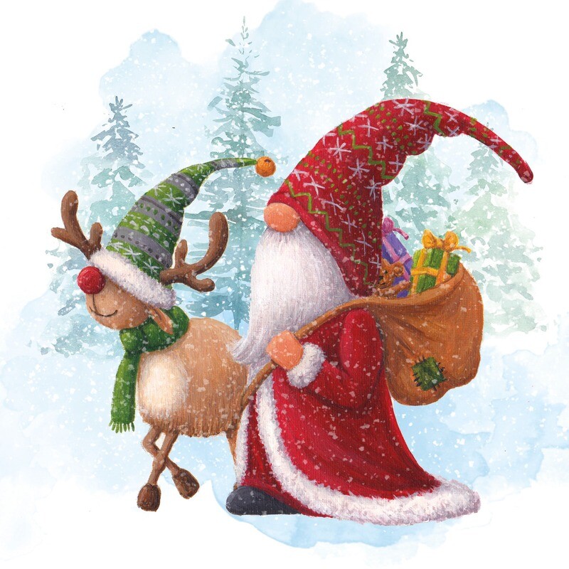 Santa and Reindeer