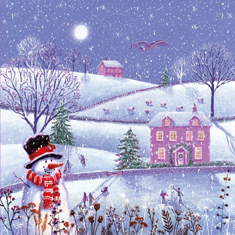 Moonlight Snowman