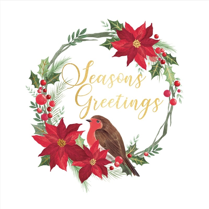 Poinsettia Robin