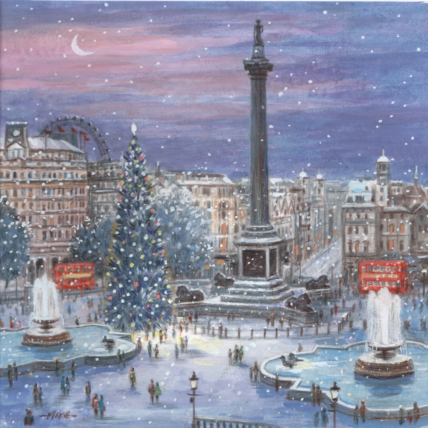 Trafalgar Square at Night