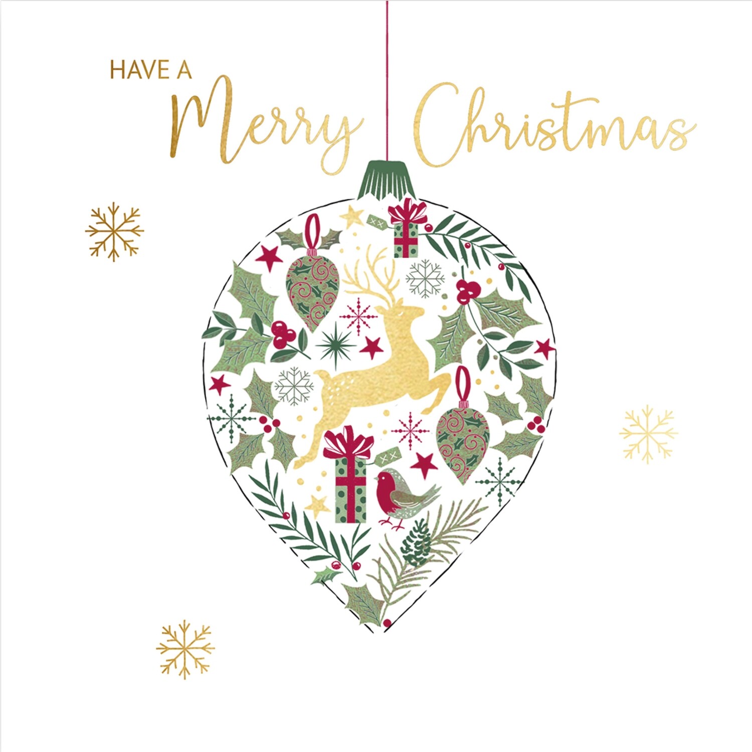 Golden Deer Bauble