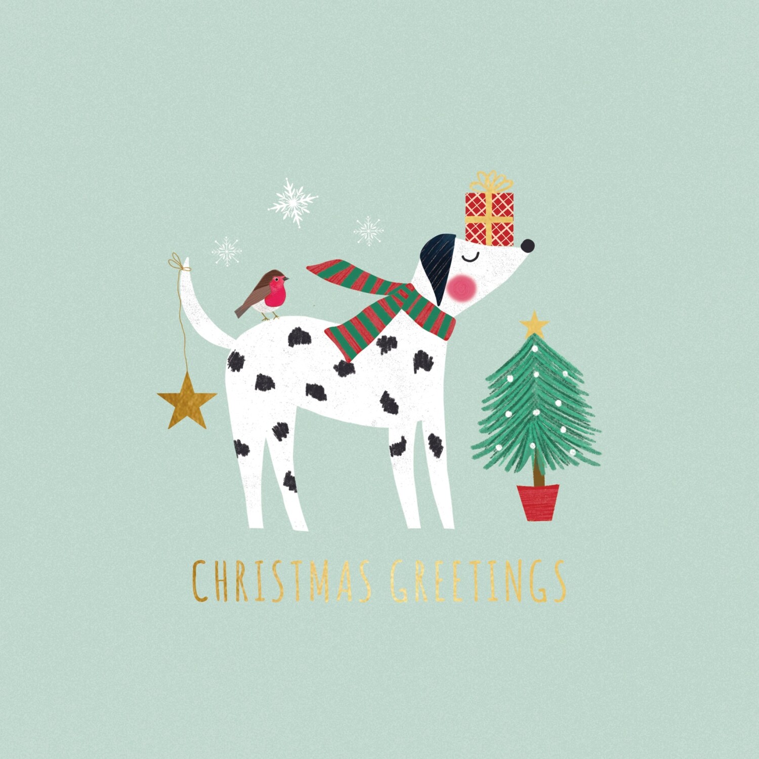 Dog with Gift