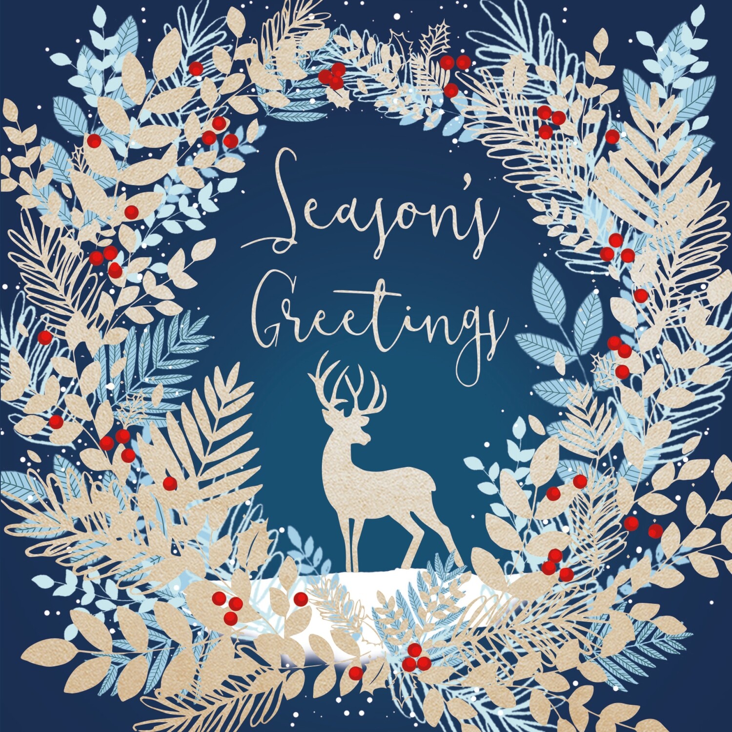 Golden Stag Wreath