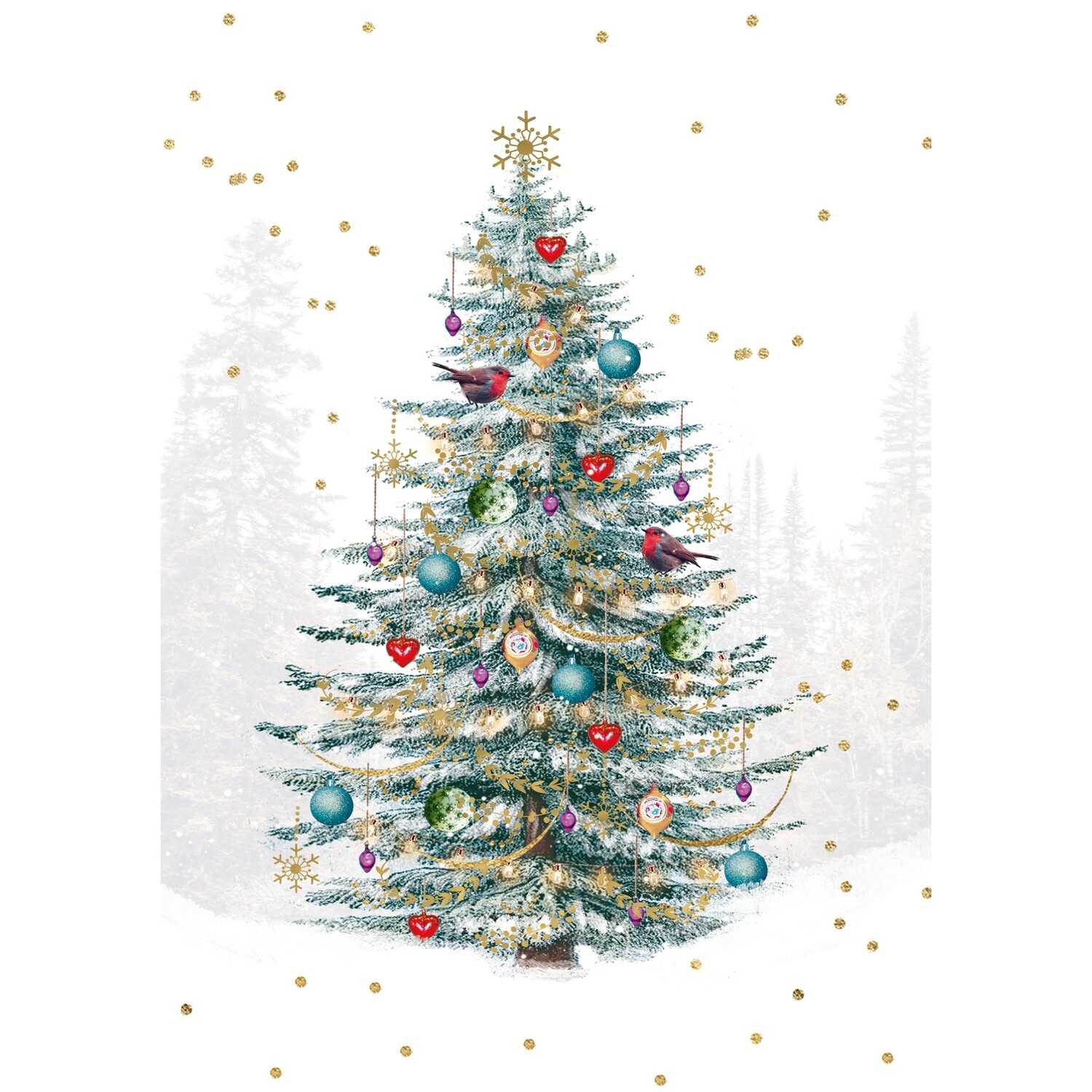 Festive Robin Tree