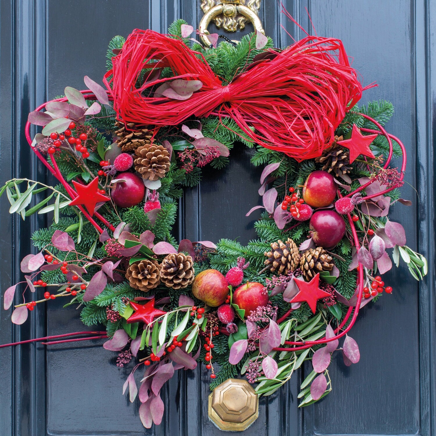 Navy Door Wreath