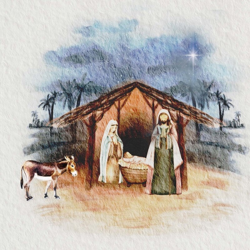 Nativity Watercolour