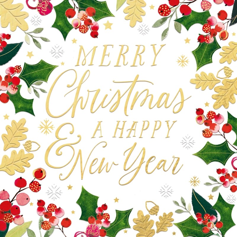 Floral Merry Christmas