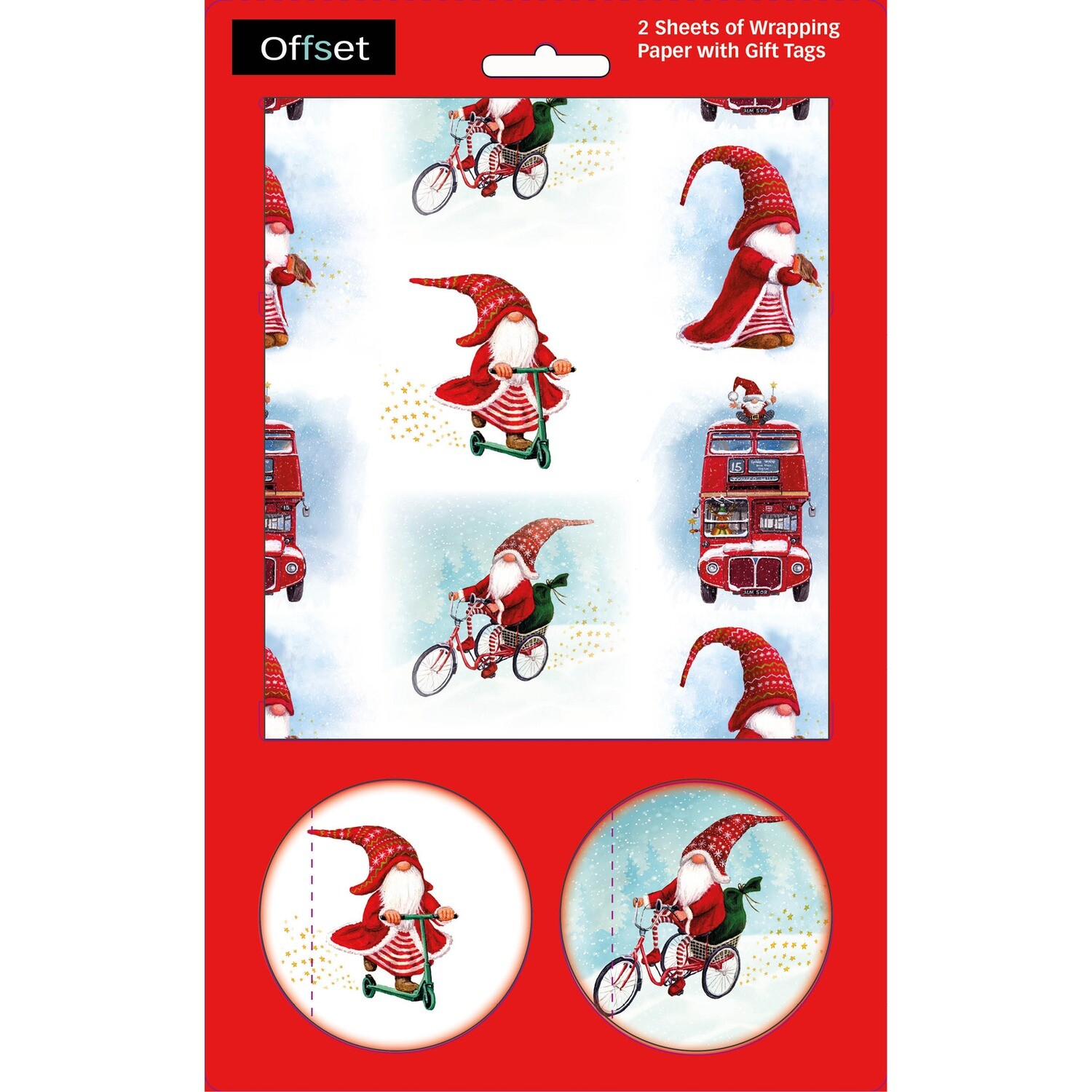 Gnome Santa Gift Wrap